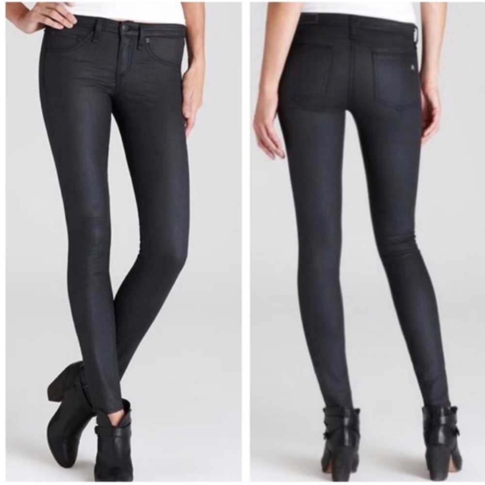 Rag & Bone Shoreditch Deep Gray Skinny Jeans